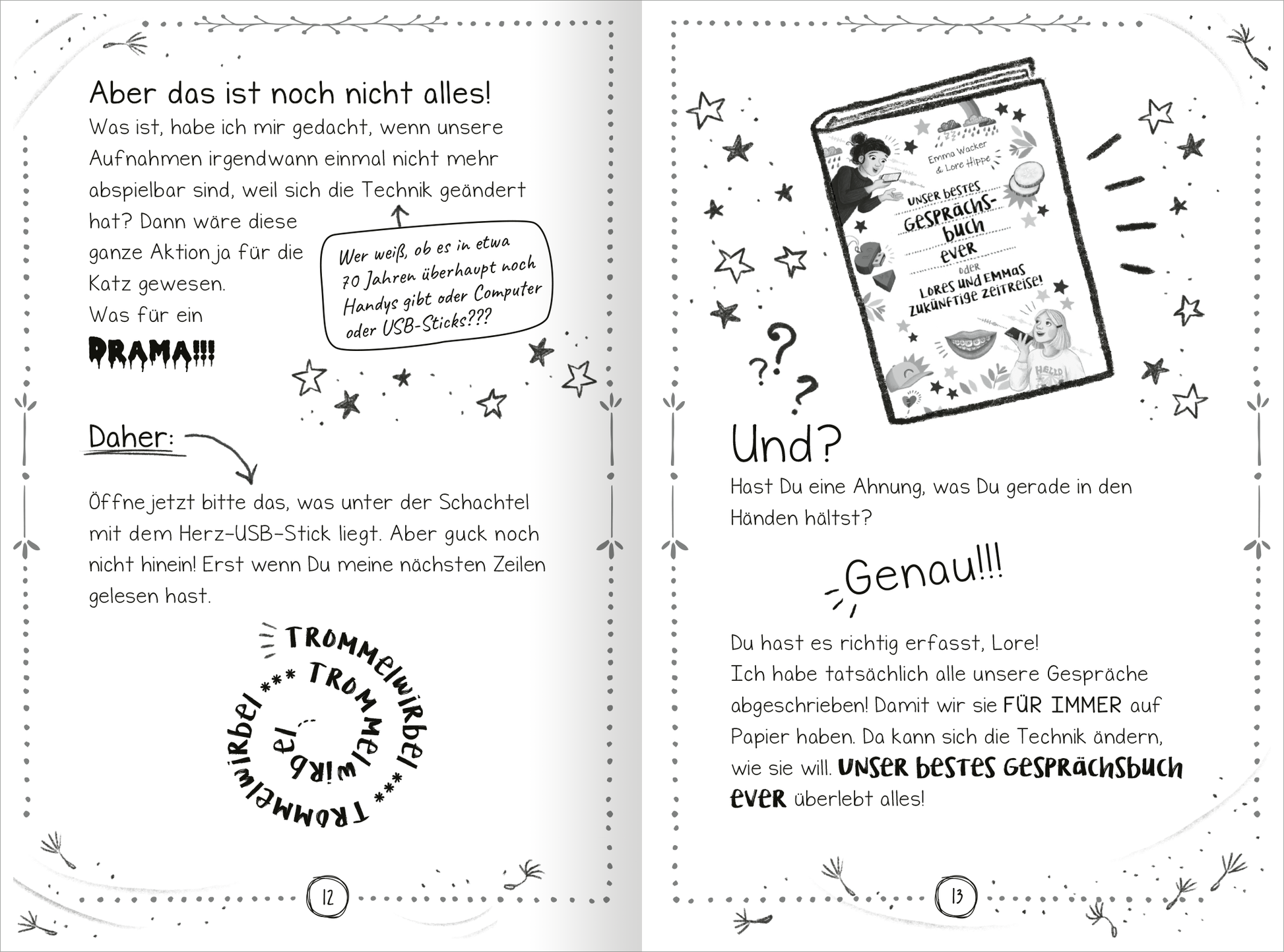 Gezeigt wird eine Innen- oder Zusatzansicht von „PS: Du bist die Schönste!“.