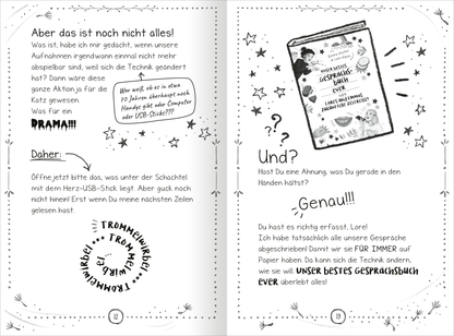 Gezeigt wird eine Innen- oder Zusatzansicht von „PS: Du bist die Schönste!“.