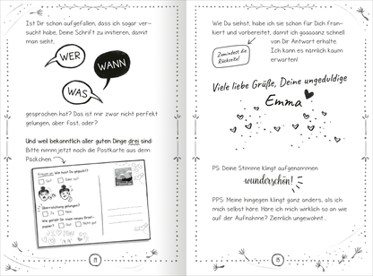 Gezeigt wird eine Innen- oder Zusatzansicht von „PS: Du bist die Schönste!“.