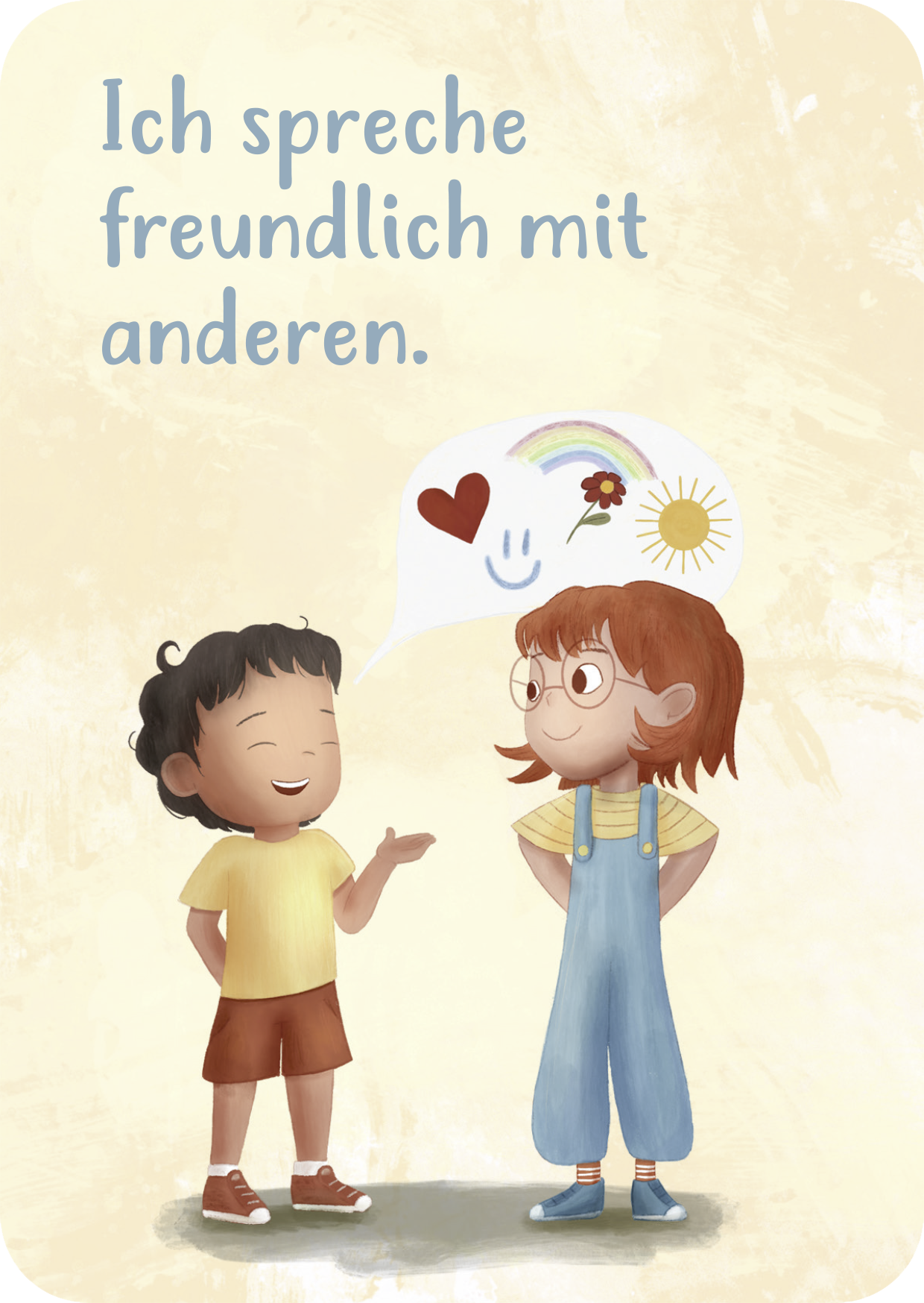 Gezeigt wird eine Innen- oder Zusatzansicht von „Herz- und Mutmachkarten“.