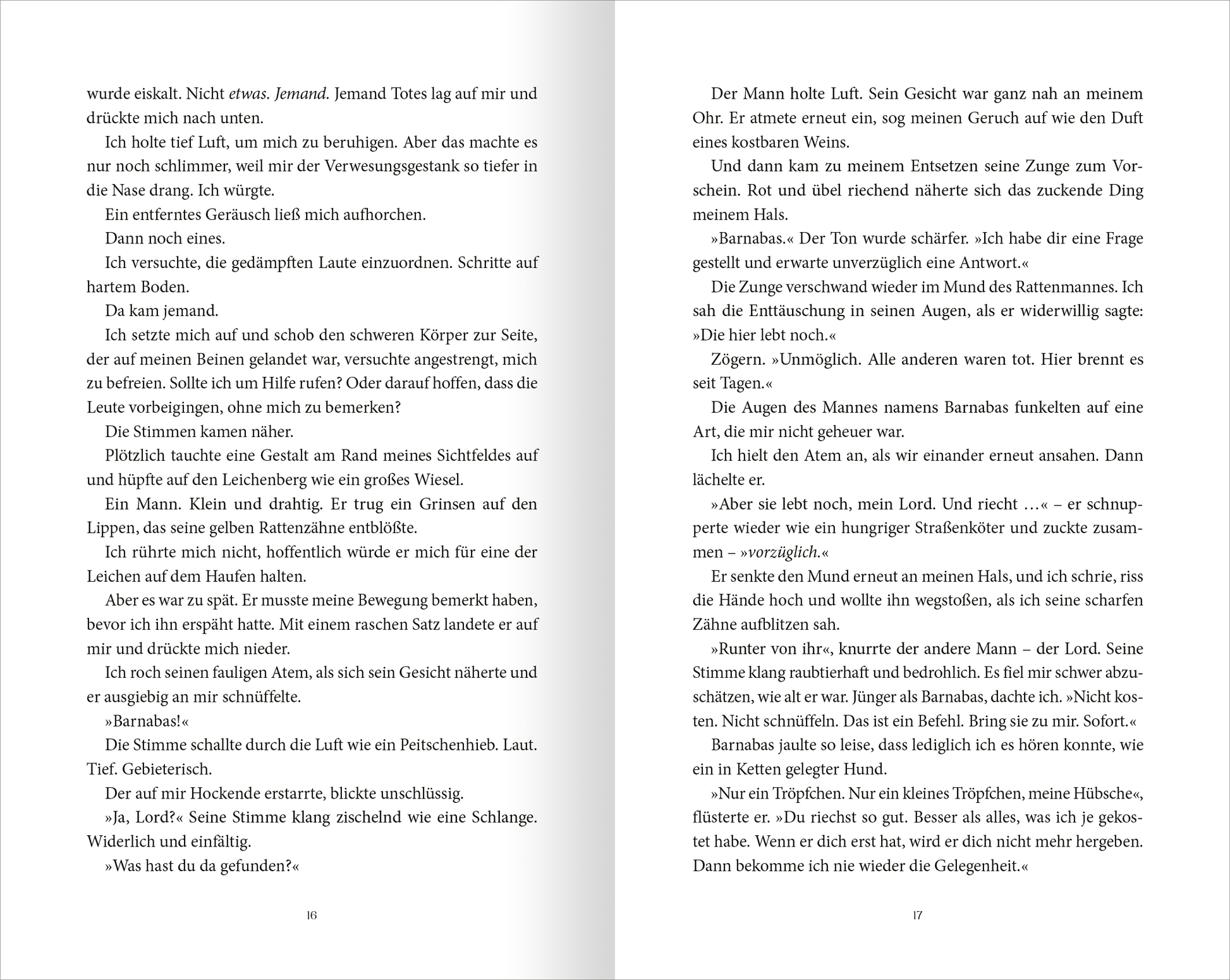 Gezeigt wird eine Innen- oder Zusatzansicht von „On Wings of Blood“.