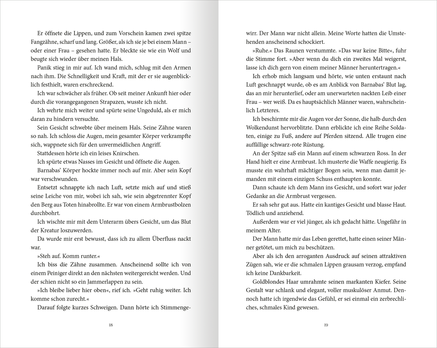 Gezeigt wird eine Innen- oder Zusatzansicht von „On Wings of Blood“.