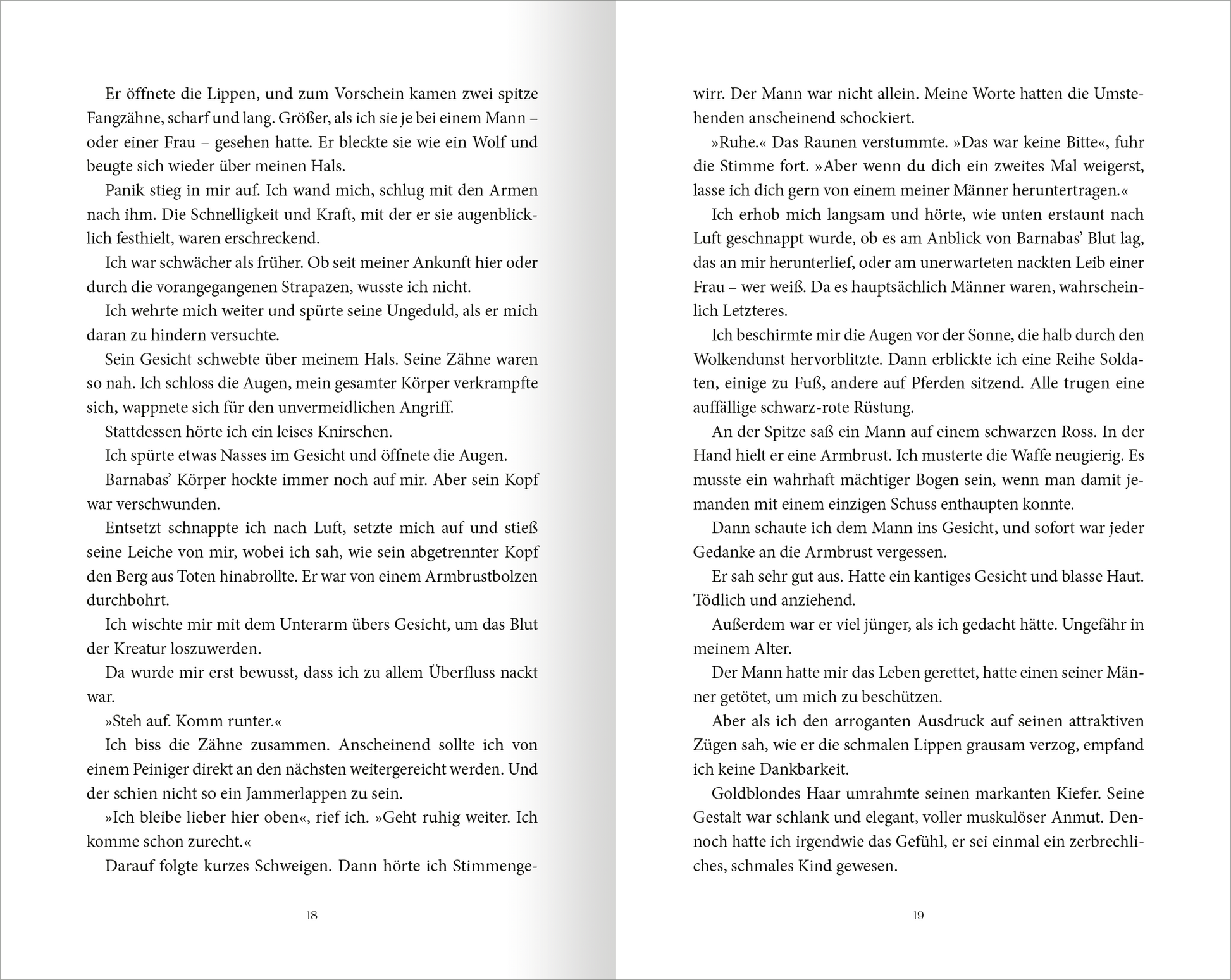 Gezeigt wird eine Innen- oder Zusatzansicht von „On Wings of Blood“.