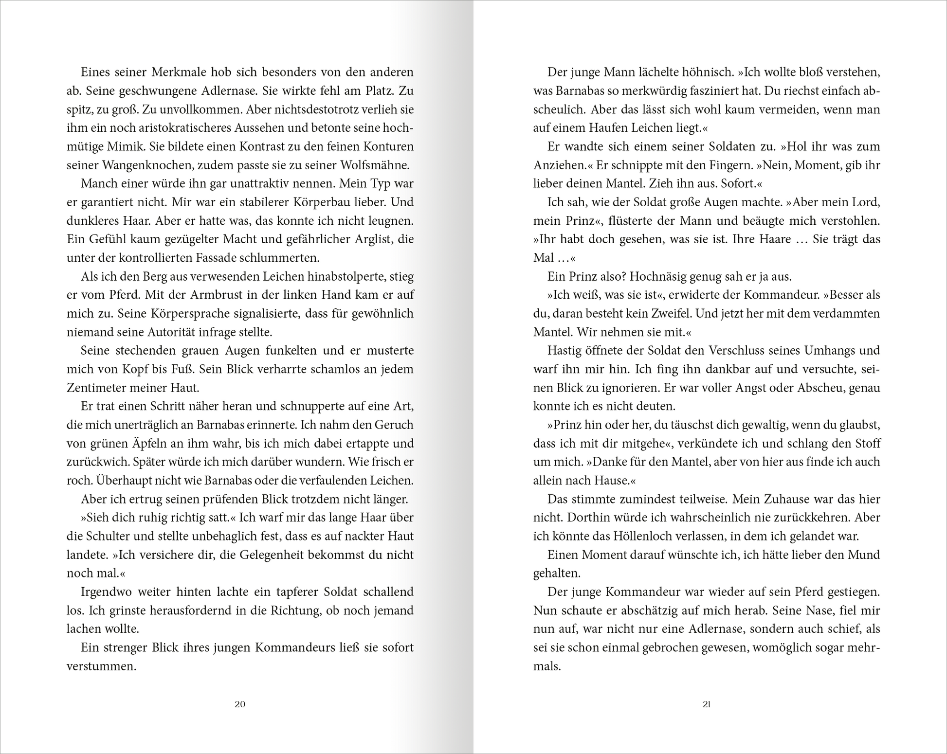 Gezeigt wird eine Innen- oder Zusatzansicht von „On Wings of Blood“.