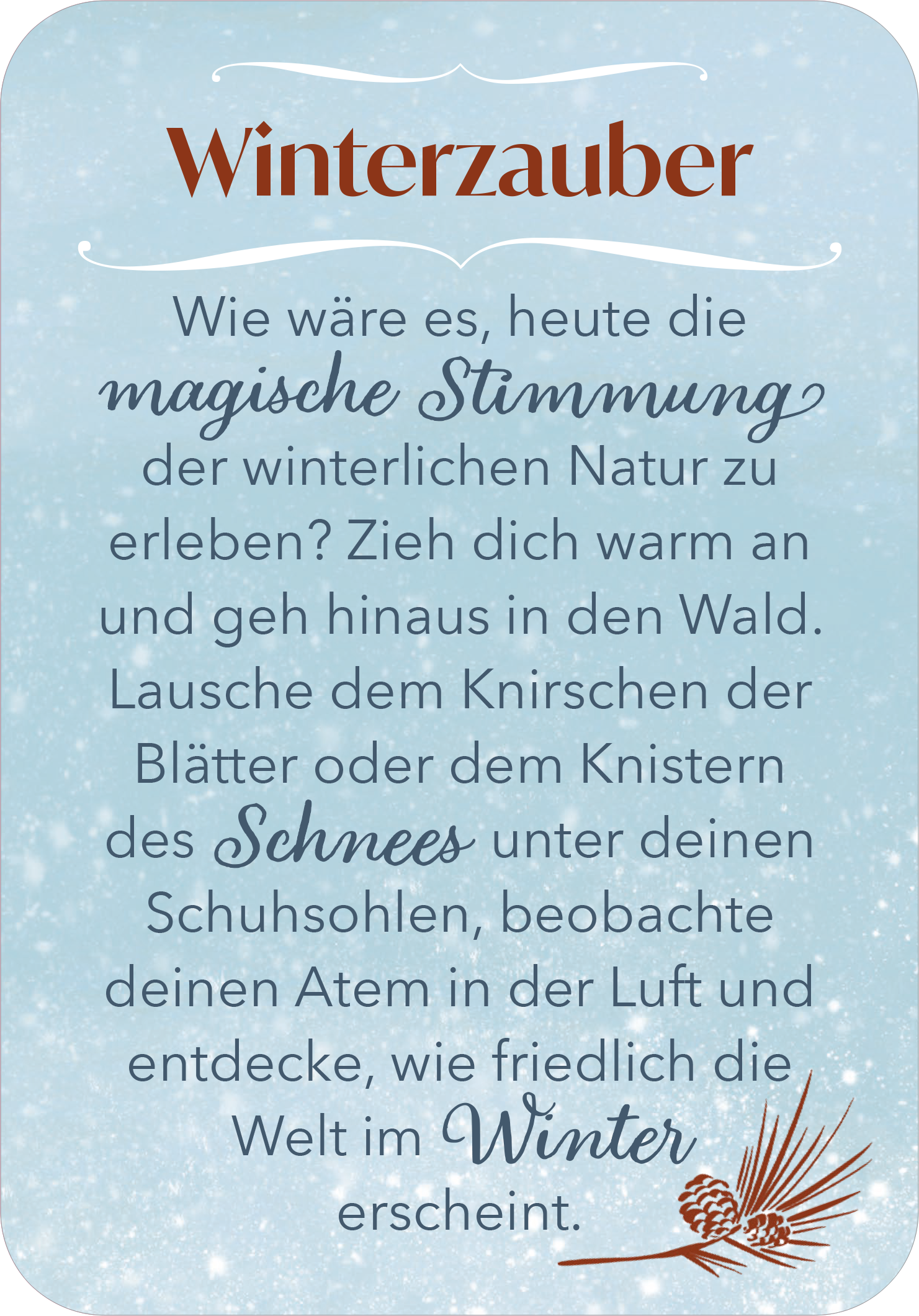 Gezeigt wird eine Innen- oder Zusatzansicht von „Wundervoller Advent“.