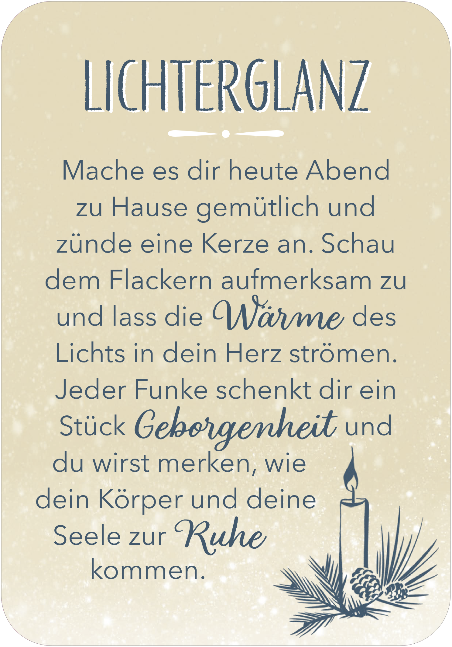 Gezeigt wird eine Innen- oder Zusatzansicht von „Wundervoller Advent“.