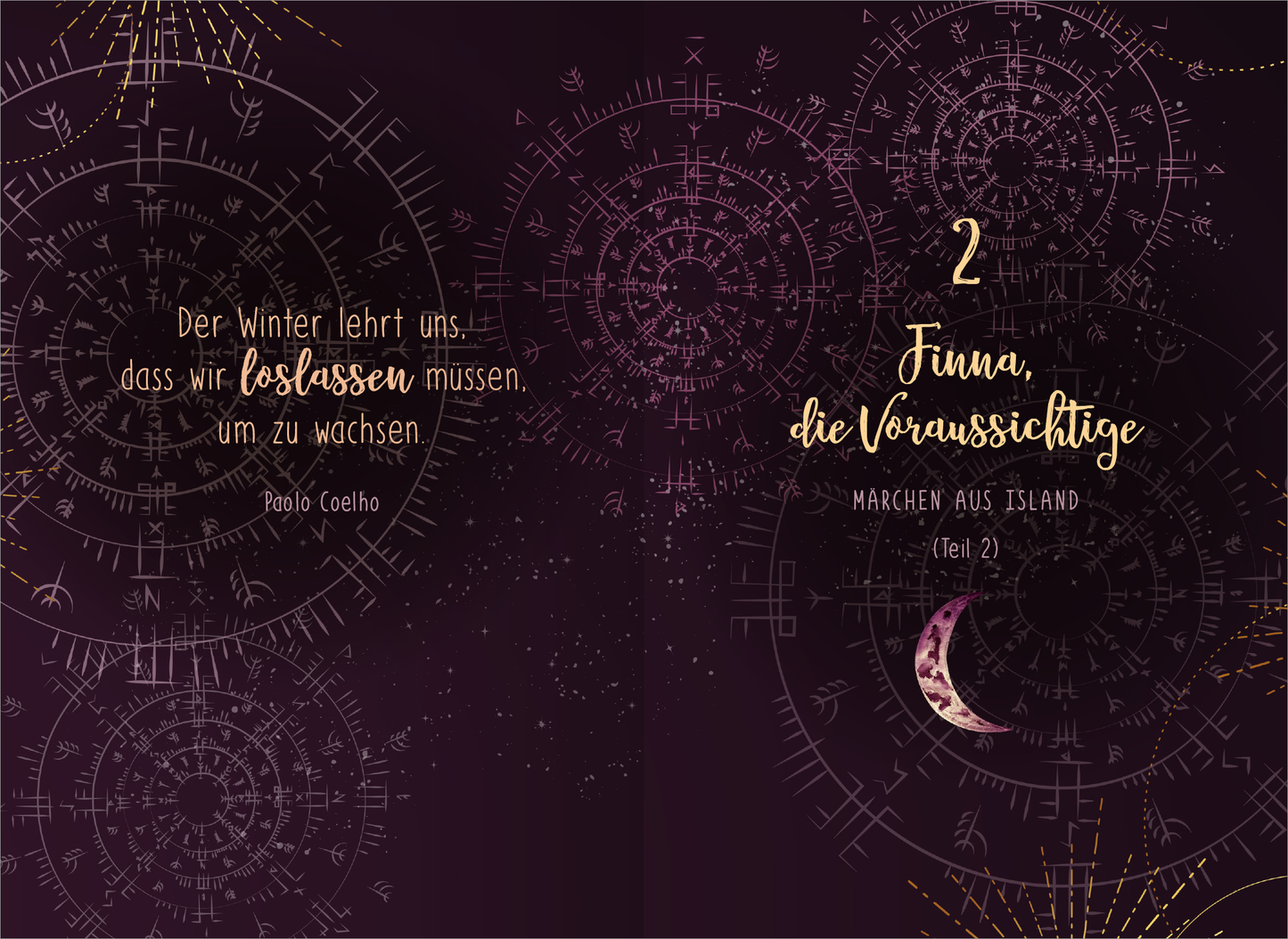 Gezeigt wird eine Innen- oder Zusatzansicht von „Von Raunächten, Runen und magischen Ritualen“.