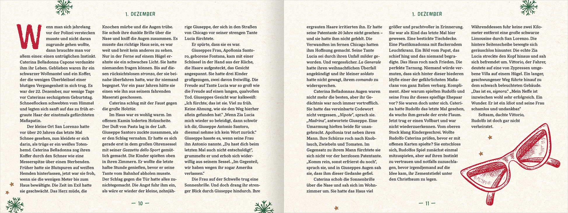 Gezeigt wird eine Innen- oder Zusatzansicht von „Lametta La Mamma La Mafia“.