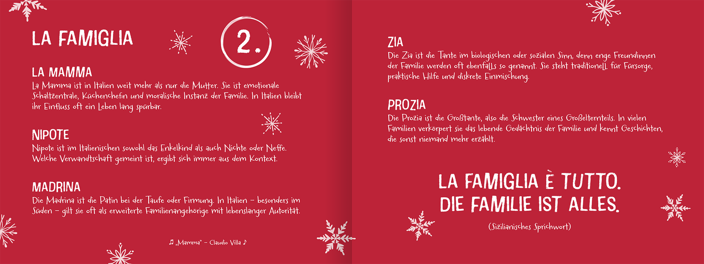 Gezeigt wird eine Innen- oder Zusatzansicht von „Lametta La Mamma La Mafia“.