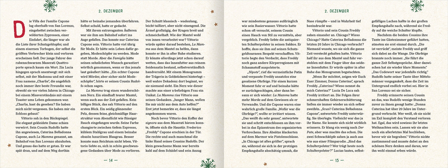 Gezeigt wird eine Innen- oder Zusatzansicht von „Lametta La Mamma La Mafia“.