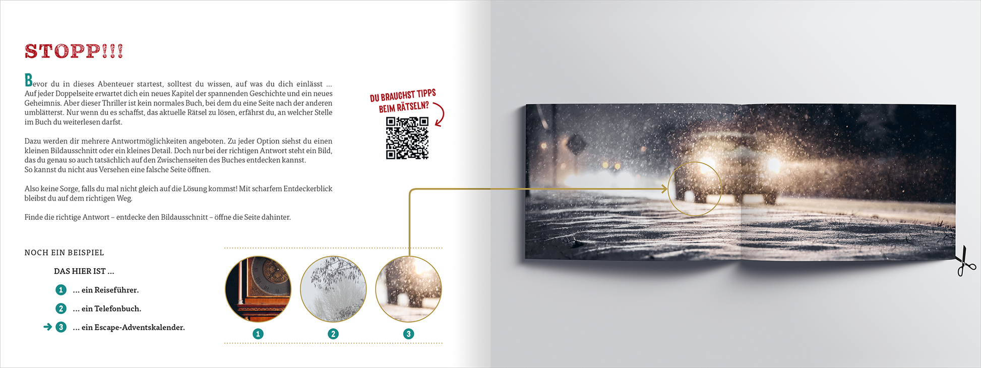 Gezeigt wird eine Innen- oder Zusatzansicht von „Escape Room. Im Bann der Runen“.