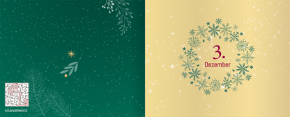 Gezeigt wird eine Innen- oder Zusatzansicht von „Weihnachtszeit ist Dehnbundzeit!“.