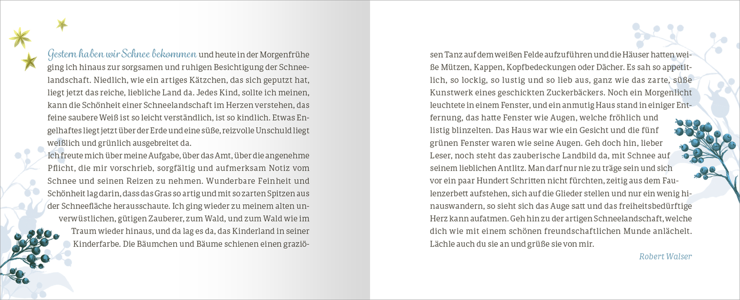 Gezeigt wird eine Innen- oder Zusatzansicht von „Lichterglanz &amp; Winterzauber – 24 weihnachtliche Geschichten“.