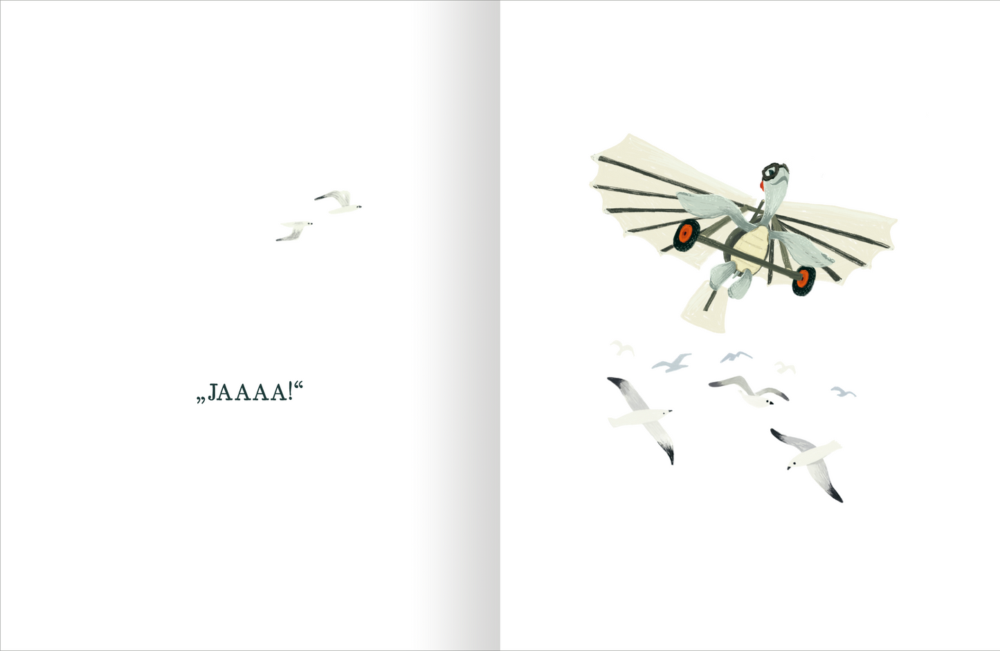 Gezeigt wird eine Innen- oder Zusatzansicht von „Die kleine Schildkröte, die vom Fliegen träumte“.