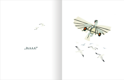 Gezeigt wird eine Innen- oder Zusatzansicht von „Die kleine Schildkröte, die vom Fliegen träumte“.