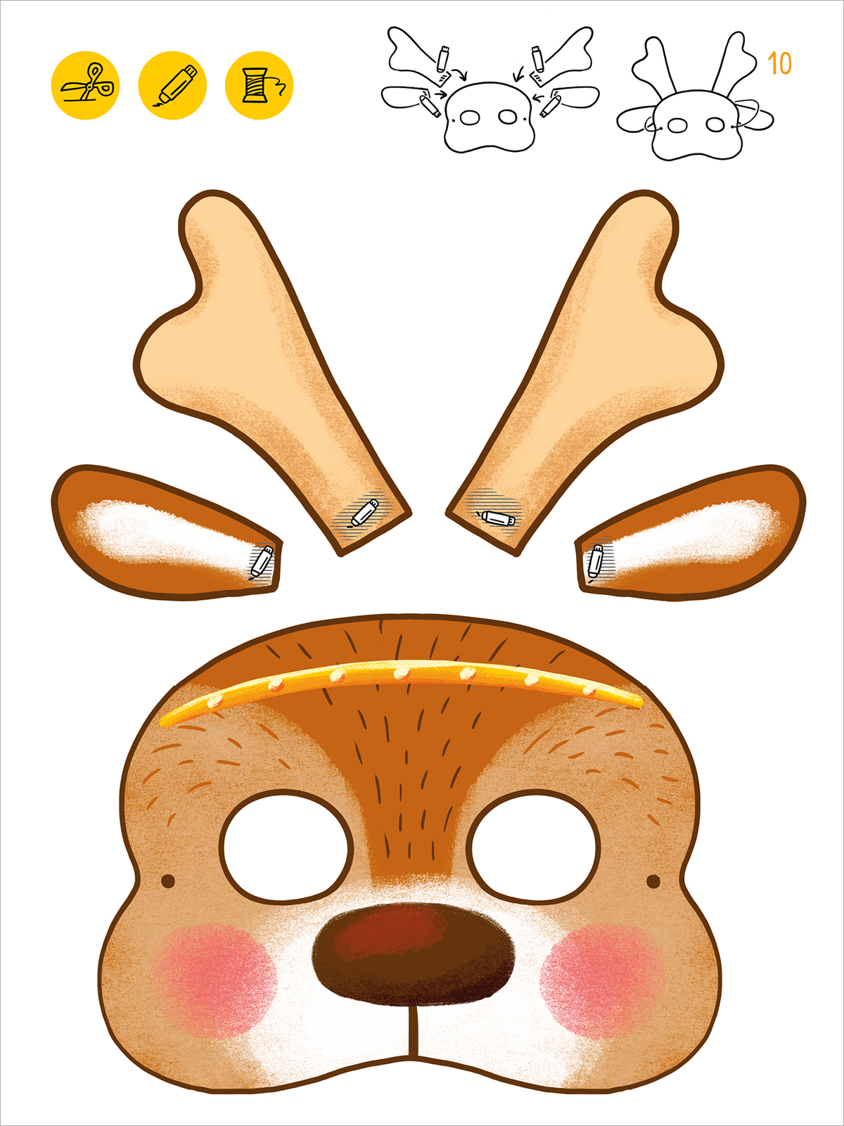 Gezeigt wird eine Innen- oder Zusatzansicht von „Mein erstes Sticker-Bastelheft – Weihnachten“.