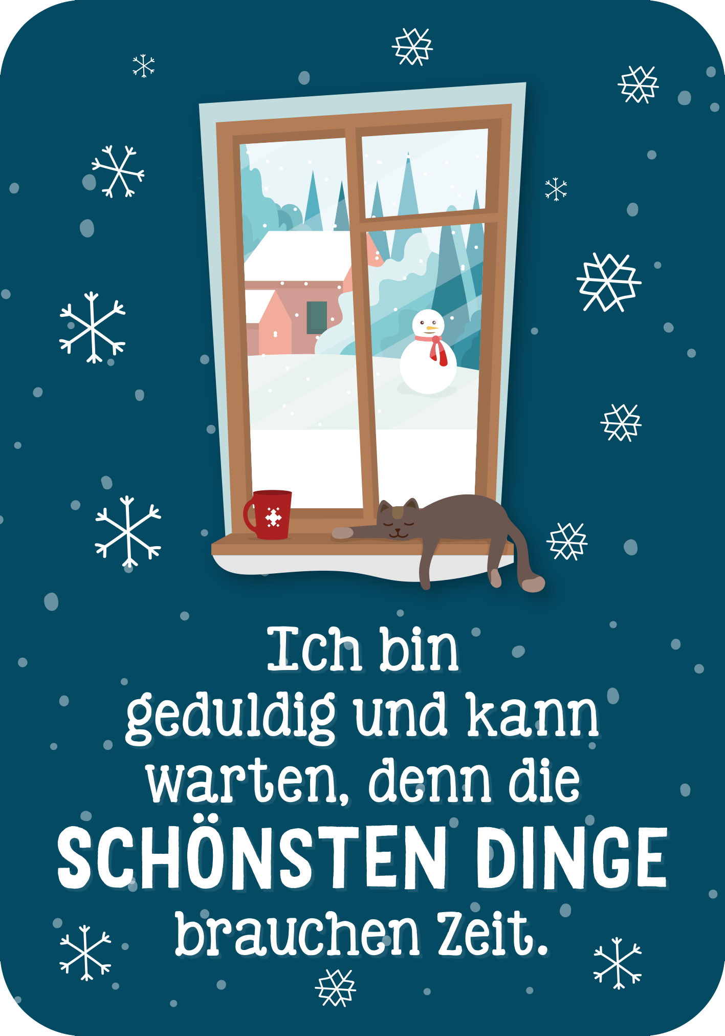 Gezeigt wird eine Innen- oder Zusatzansicht von „Affirmationskarten Adventskalender“.