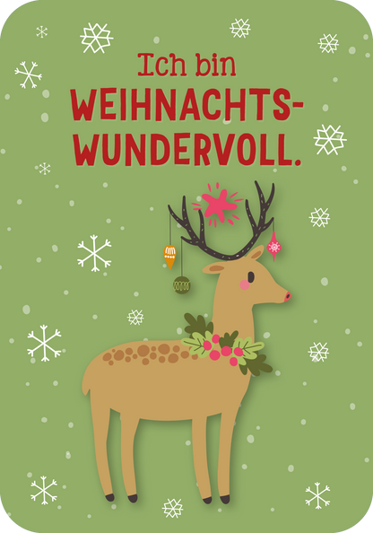 Gezeigt wird eine Innen- oder Zusatzansicht von „Affirmationskarten Adventskalender“.