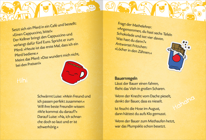 Gezeigt wird eine Innen- oder Zusatzansicht von „Die lustigsten Pupswitze“.