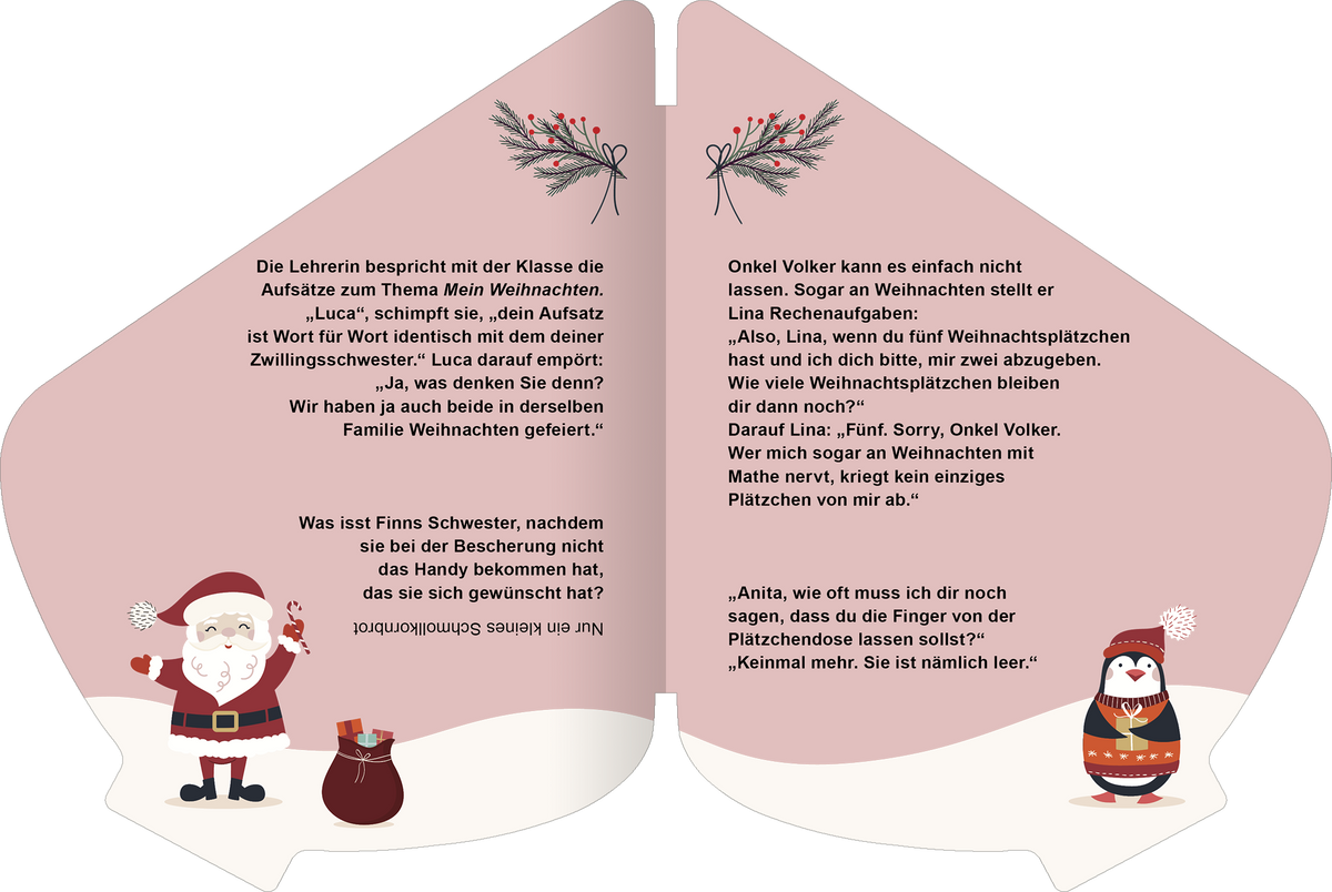 Gezeigt wird eine Innen- oder Zusatzansicht von „Weihnachtswitze“.