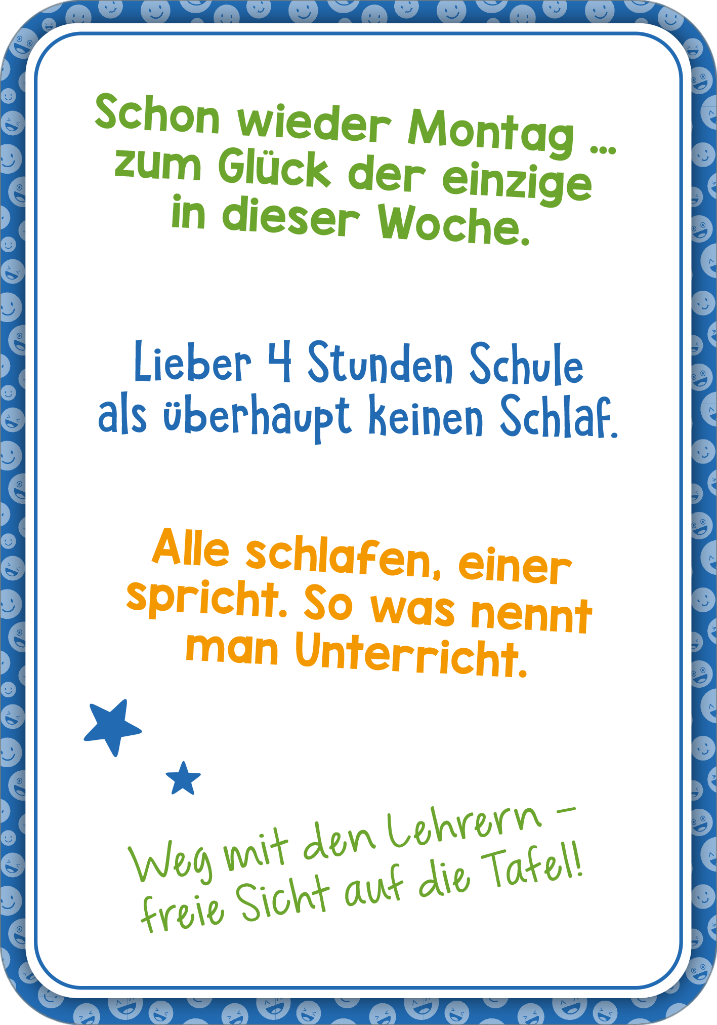 Gezeigt wird eine Innen- oder Zusatzansicht von „Witzige Sprüche“.