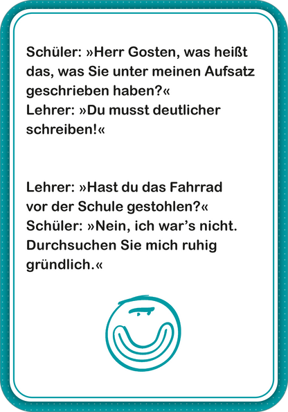 Gezeigt wird eine Innen- oder Zusatzansicht von „Schülerwitze“.