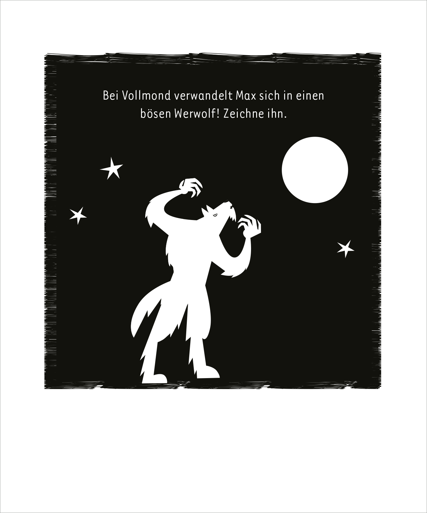 Gezeigt wird eine Innen- oder Zusatzansicht von „Mein leuchtendes Grusel-Kritzkratz-Buch“.