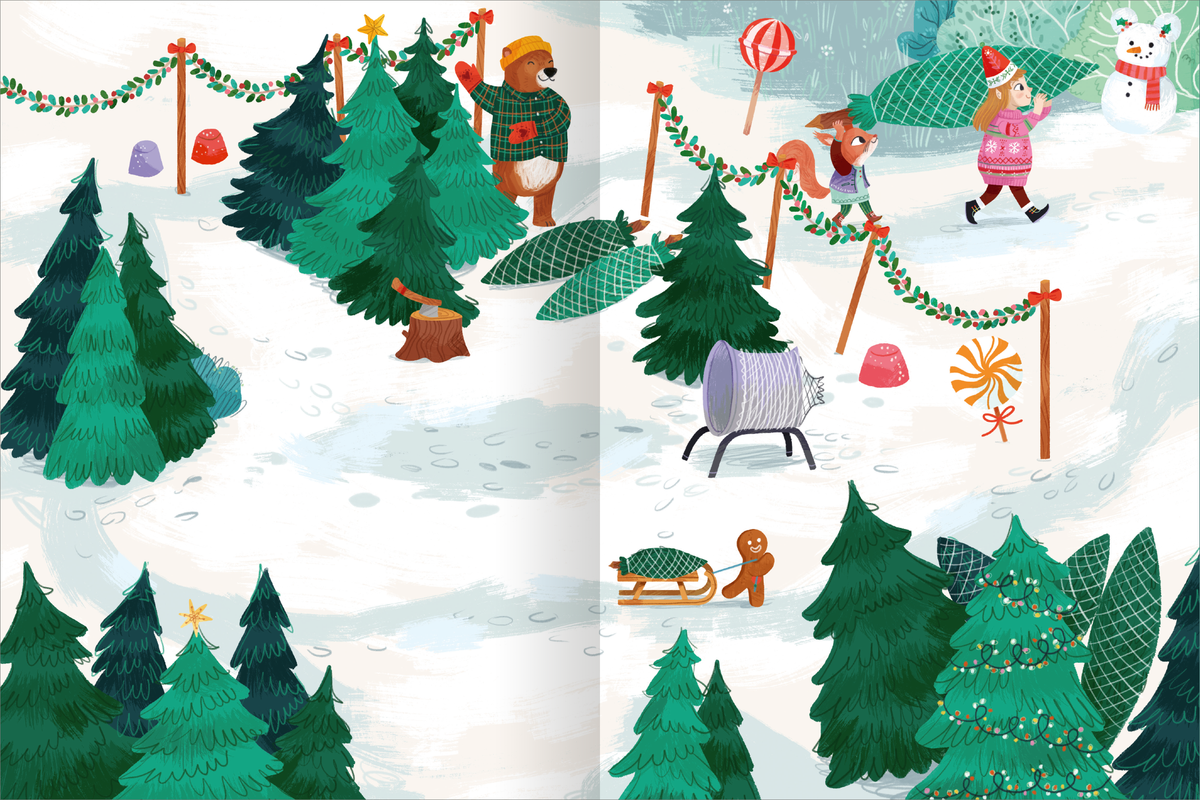 Gezeigt wird eine Innen- oder Zusatzansicht von „Mein Lieblings-Stickerbuch – Winterzeit“.
