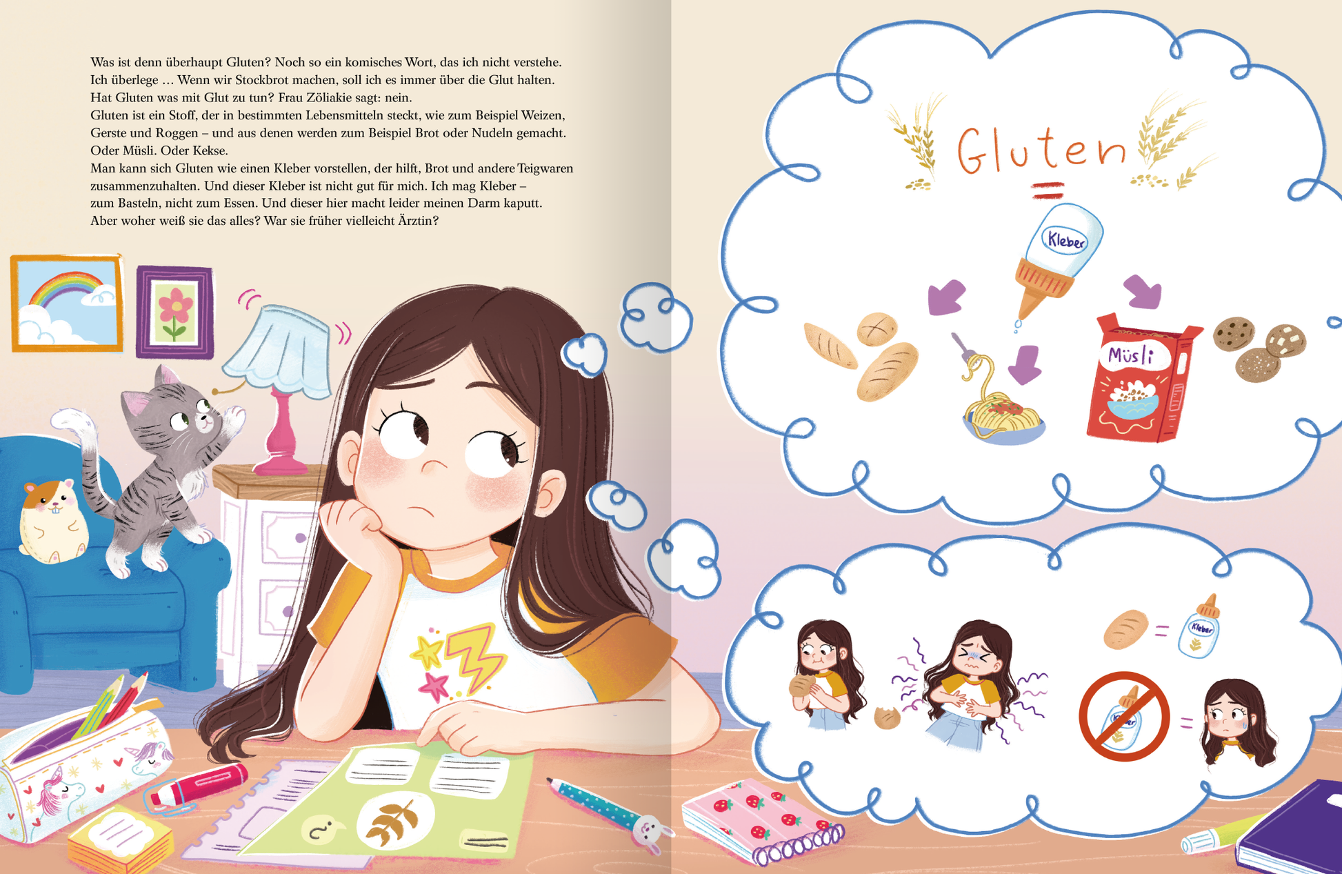 Gezeigt wird eine Innen- oder Zusatzansicht von „Der unerwünschte Gast “.