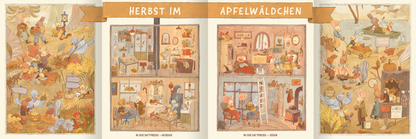 Gezeigt wird eine Innen- oder Zusatzansicht von „Henri &amp; Miko – Im Herbst“.