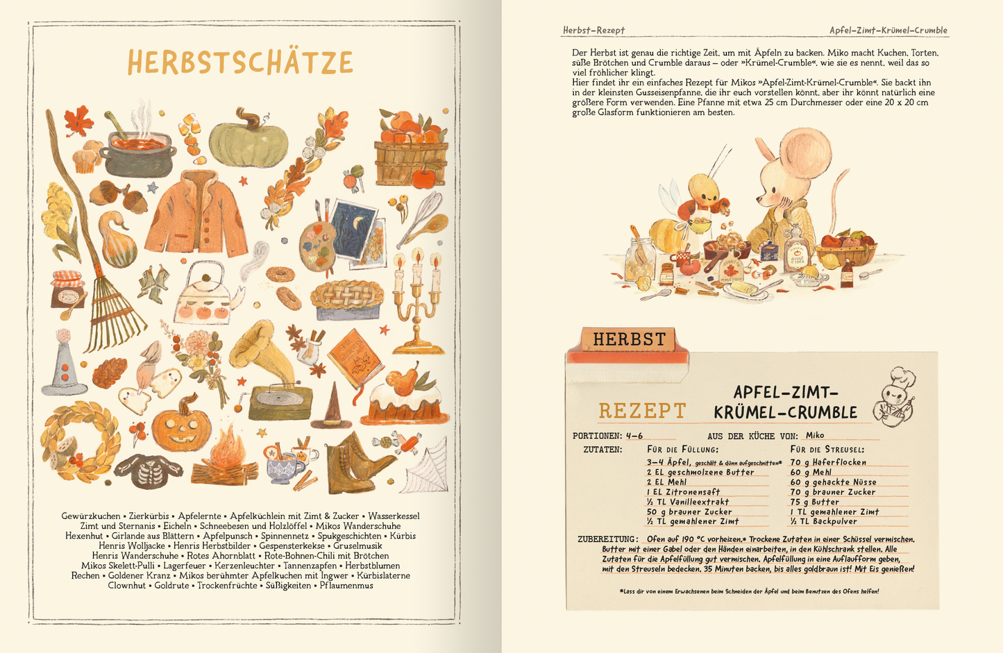 Gezeigt wird eine Innen- oder Zusatzansicht von „Henri &amp; Miko – Im Herbst“.