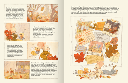 Gezeigt wird eine Innen- oder Zusatzansicht von „Henri &amp; Miko – Im Herbst“.
