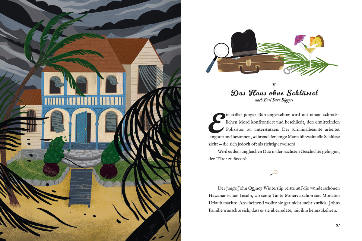 Gezeigt wird eine Innen- oder Zusatzansicht von „Die besten Detektiv-Klassiker“.