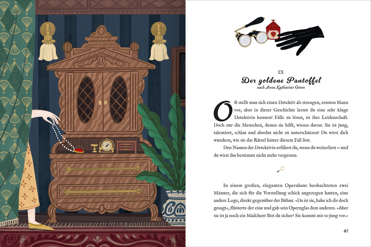Gezeigt wird eine Innen- oder Zusatzansicht von „Die besten Detektiv-Klassiker“.