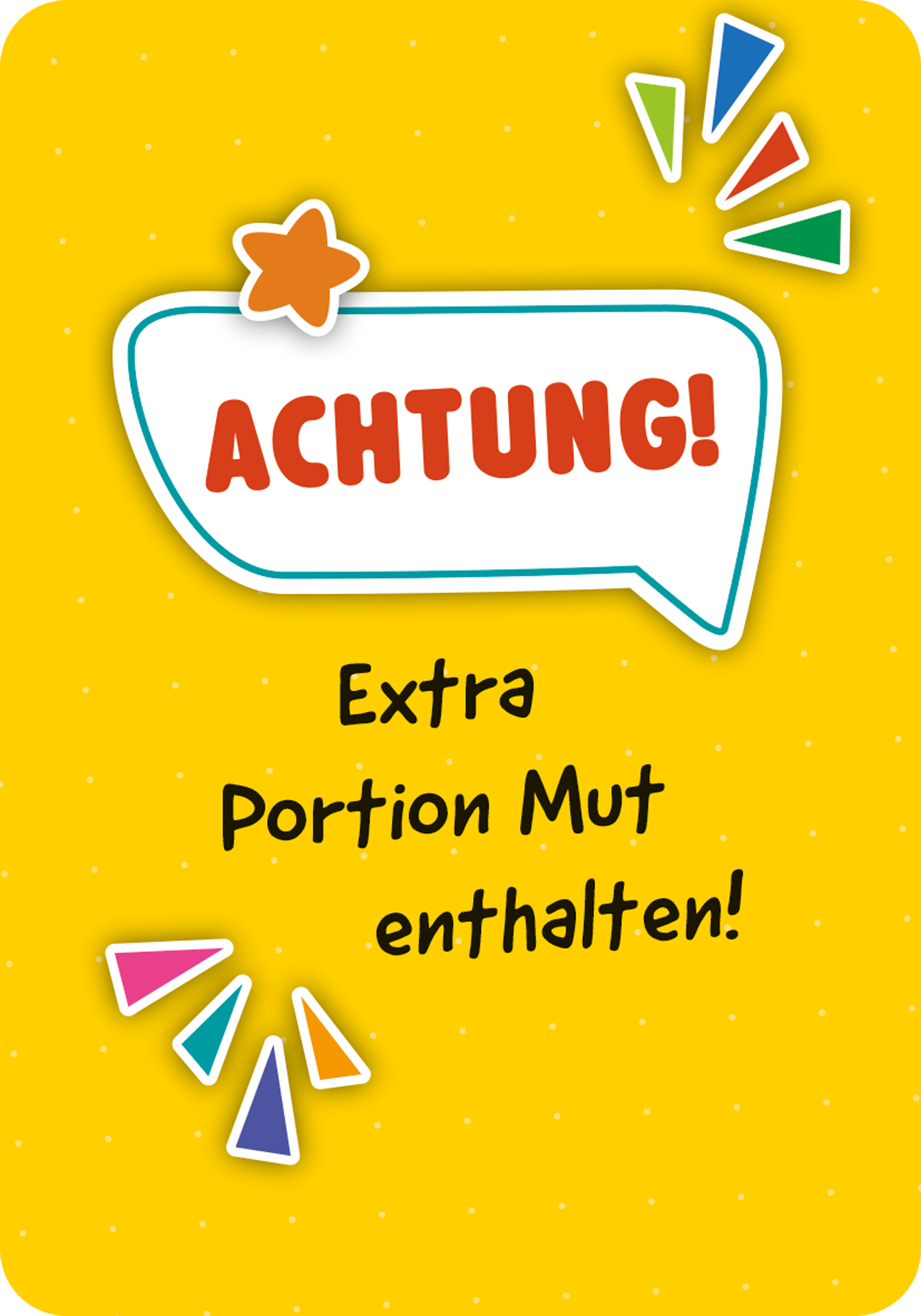 Gezeigt wird eine Innen- oder Zusatzansicht von „Mutmachkarten | 50 Brotboxnachrichten“.