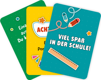 Gezeigt wird eine Innen- oder Zusatzansicht von „Mutmachkarten | 50 Brotboxnachrichten“.