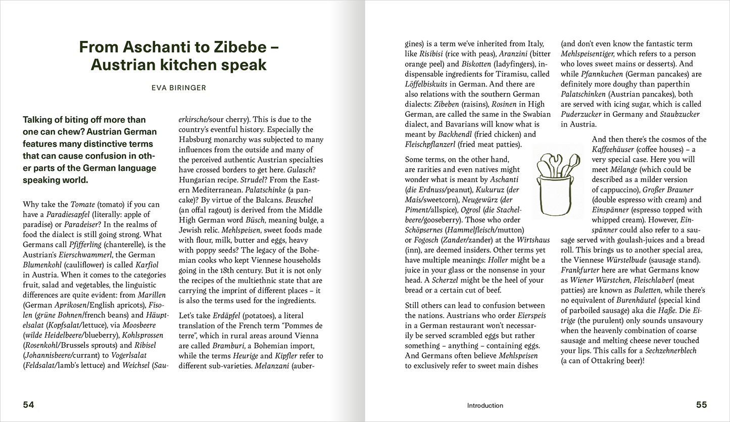 Gezeigt wird eine Innen- oder Zusatzansicht von „The Little Book of Schnitzel“.