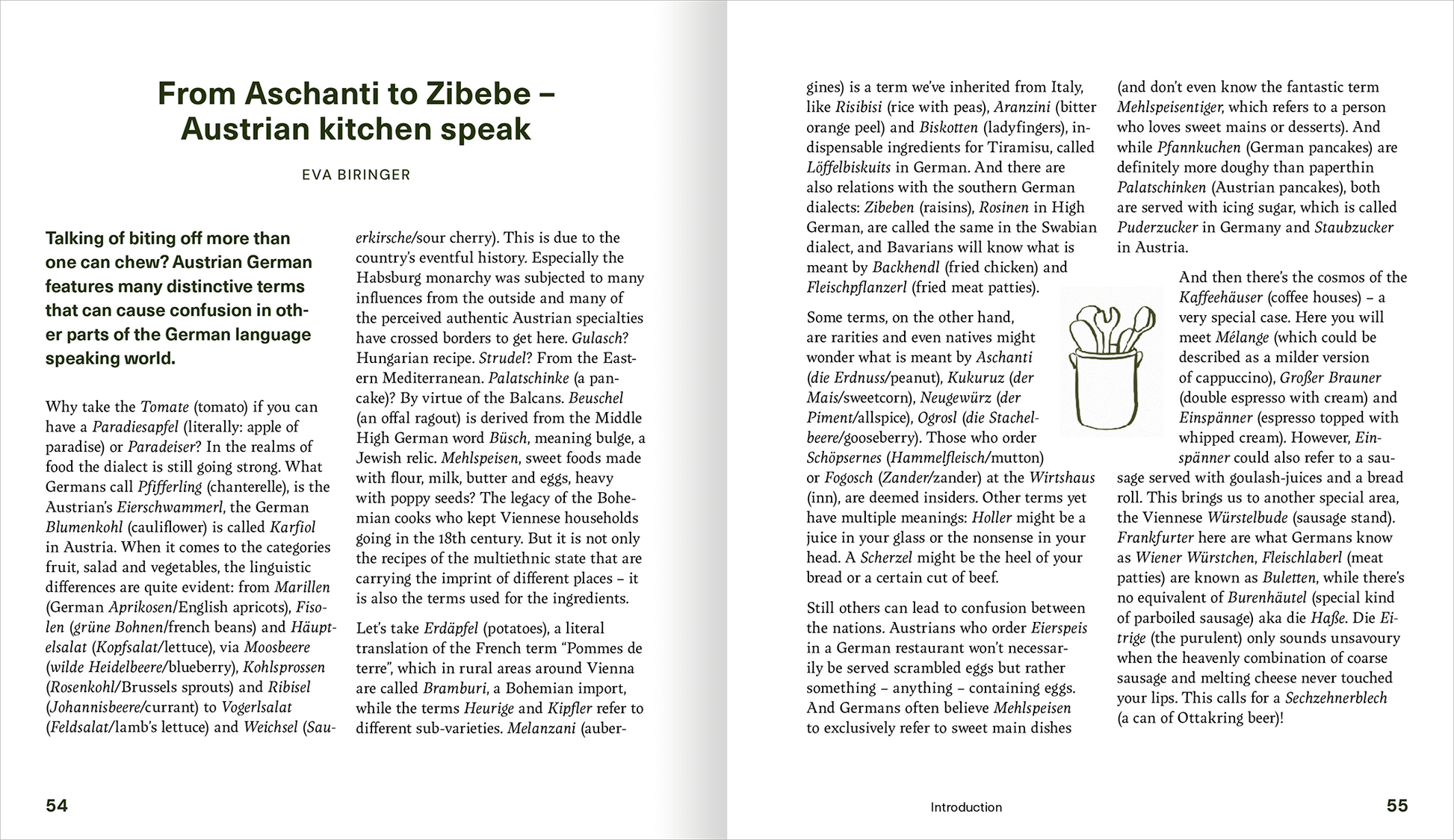 Gezeigt wird eine Innen- oder Zusatzansicht von „The Little Book of Schnitzel“.