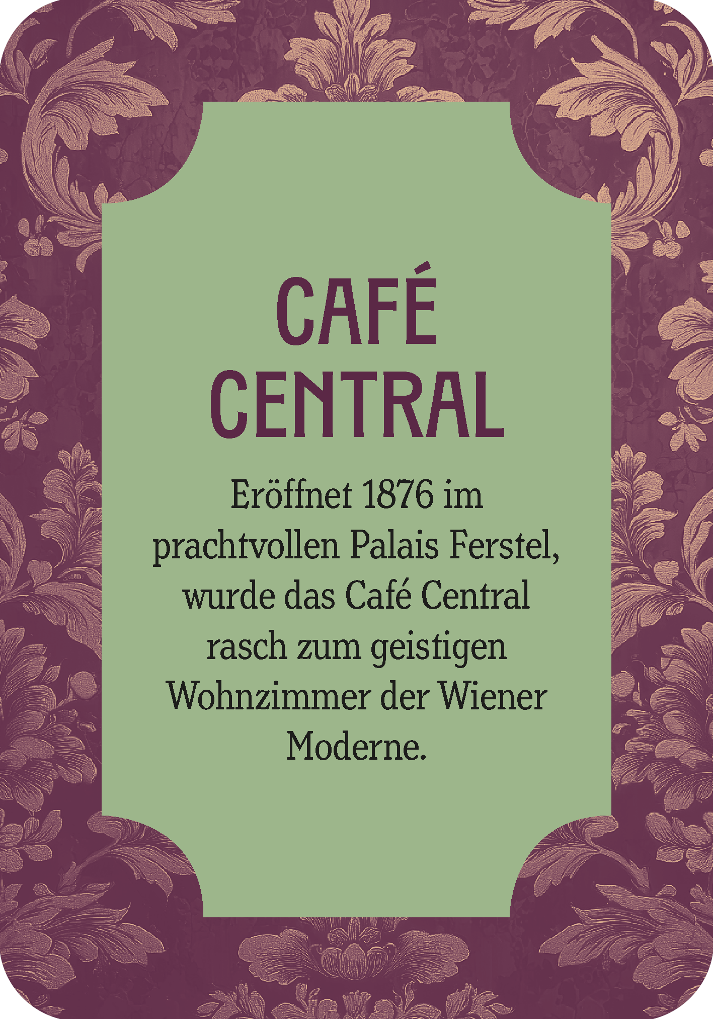 Gezeigt wird eine Innen- oder Zusatzansicht von „Die kleine Kaffeehausphilosophie“.