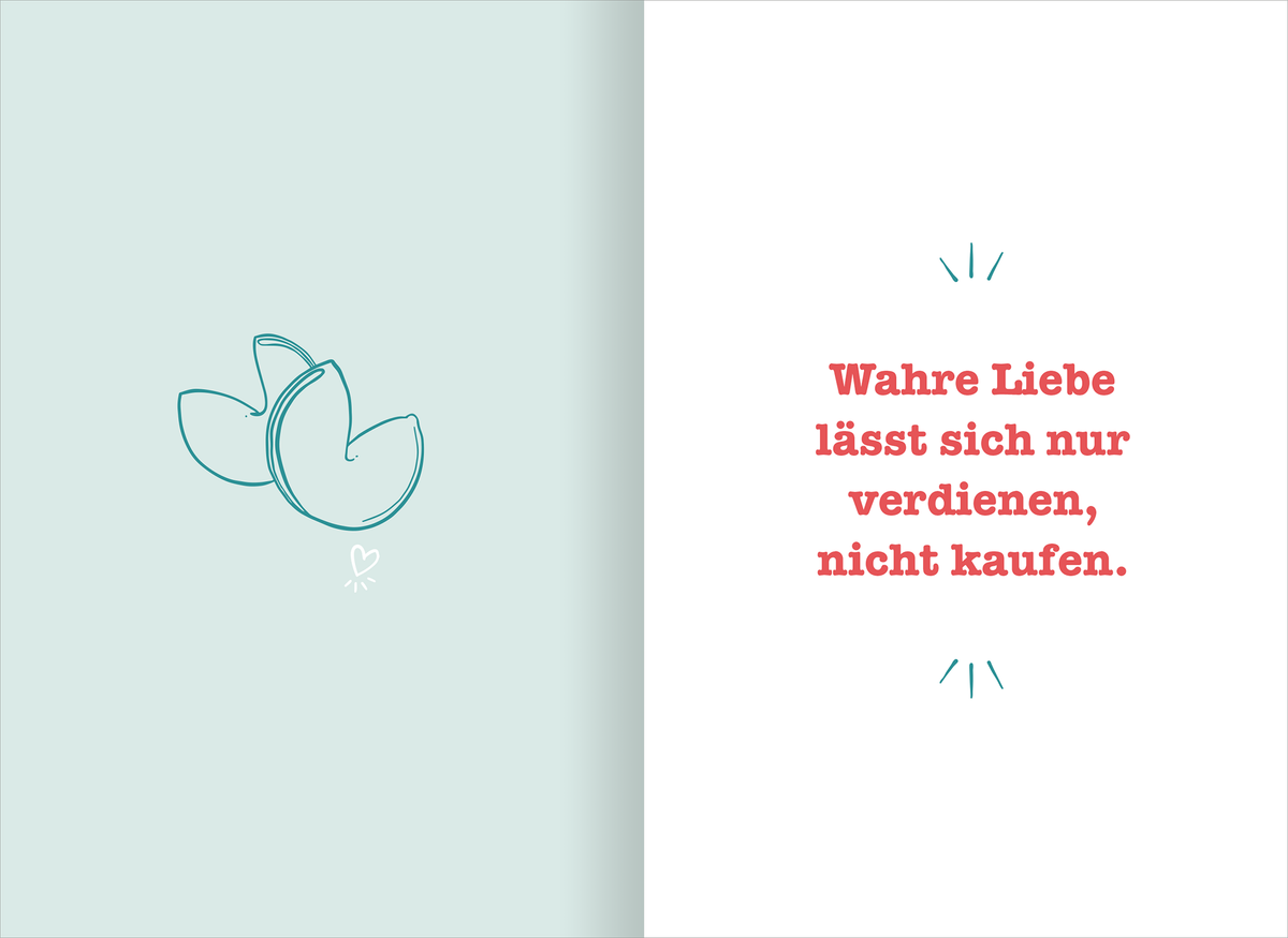 Gezeigt wird eine Innen- oder Zusatzansicht von „Dein großes Glückskeksorakel“.