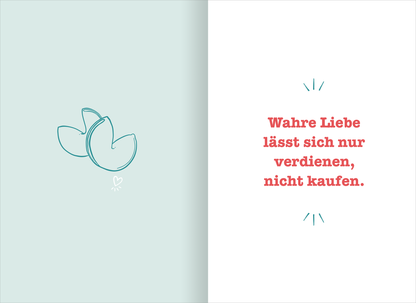 Gezeigt wird eine Innen- oder Zusatzansicht von „Dein großes Glückskeksorakel“.