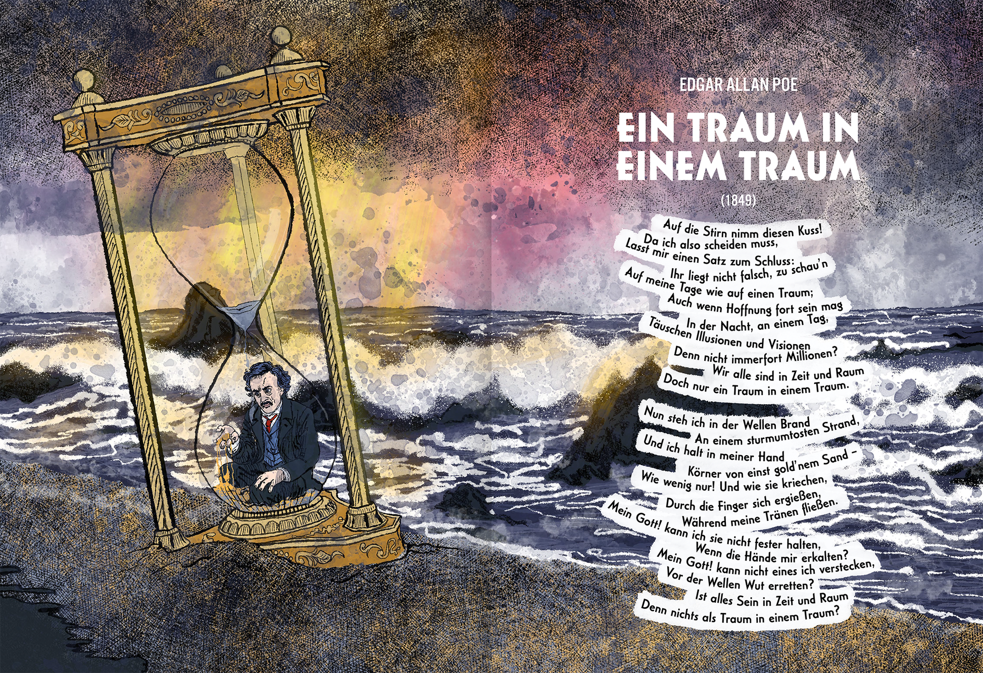 Gezeigt wird eine Innen- oder Zusatzansicht von „Die Welt, ein Traum“.