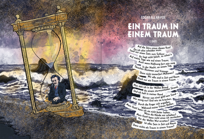 Gezeigt wird eine Innen- oder Zusatzansicht von „Die Welt, ein Traum“.