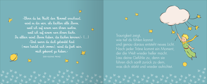 Gezeigt wird eine Innen- oder Zusatzansicht von „Glücksbotschaften vom kleinen Prinzen“.