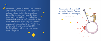Gezeigt wird eine Innen- oder Zusatzansicht von „Glücksbotschaften vom kleinen Prinzen“.