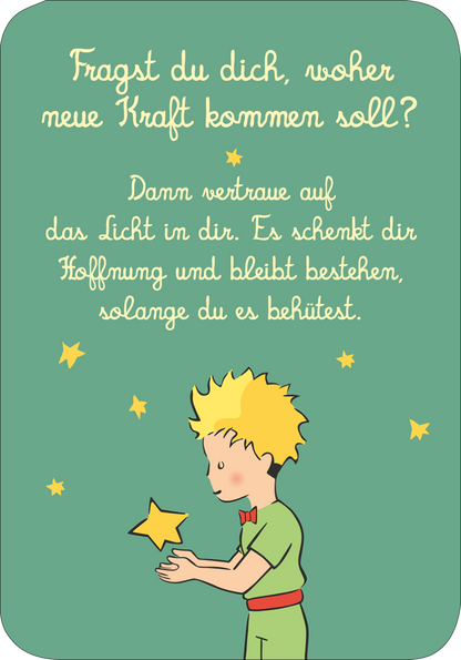 Gezeigt wird eine Innen- oder Zusatzansicht von „Der Kleine Prinz. Frag die Sterne “.
