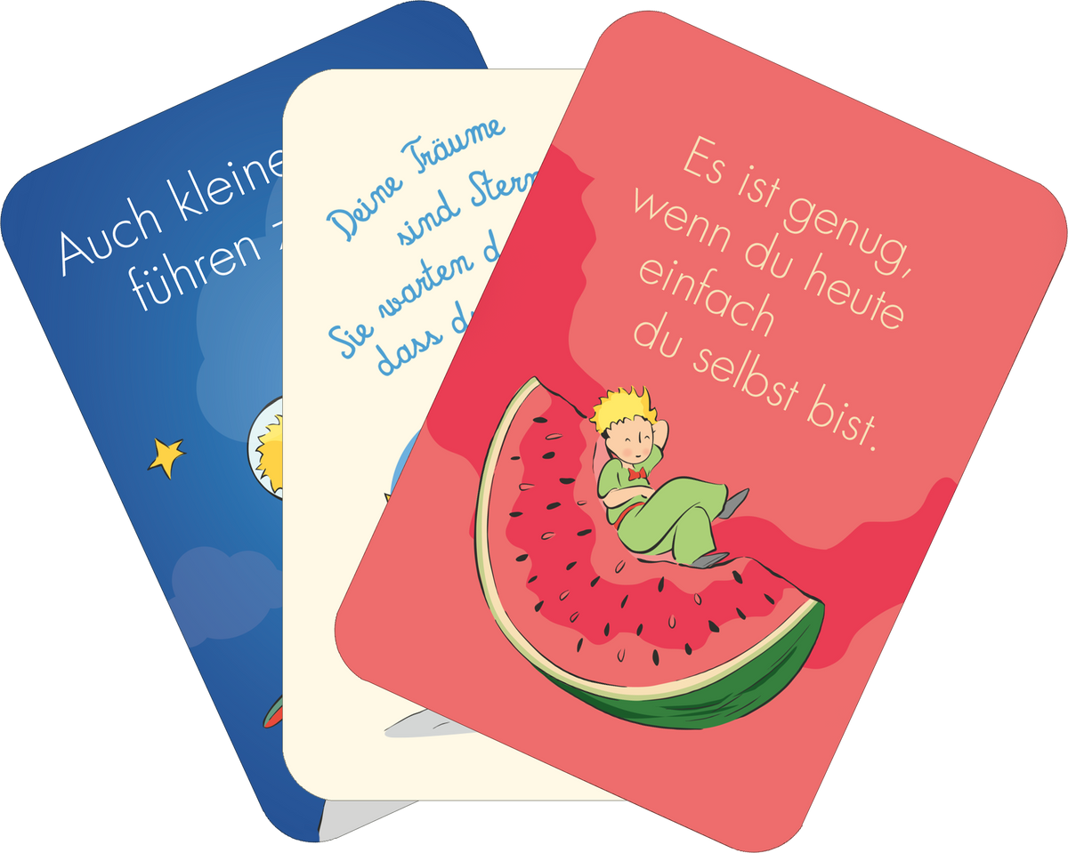 Gezeigt wird eine Innen- oder Zusatzansicht von „Der Kleine Prinz. Frag die Sterne “.