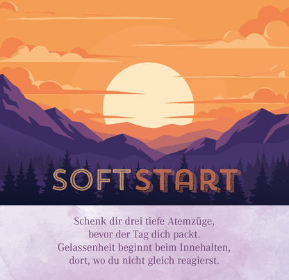 Gezeigt wird eine Innen- oder Zusatzansicht von „Nimm dir Zeit für Gelassenheit“.