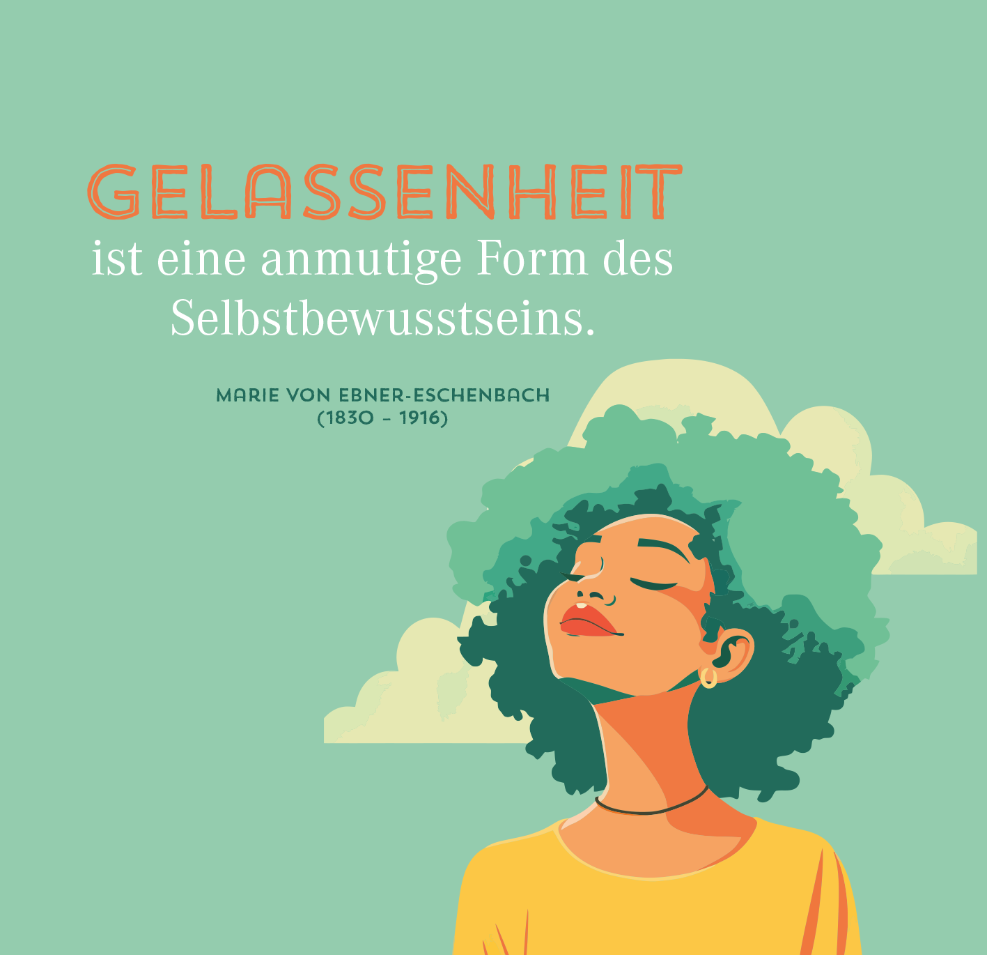 Gezeigt wird eine Innen- oder Zusatzansicht von „Nimm dir Zeit für Gelassenheit“.
