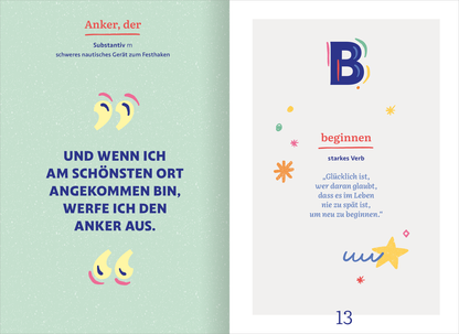 Gezeigt wird eine Innen- oder Zusatzansicht von „Wörterbuch für den Ruhestand“.